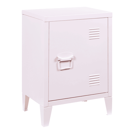 Mesa de cabeceira Inari em aço - Rosa en.casa