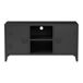 Mesa de Tele Kotka con 2 puertas acero 113 Mesa de Tele Kotka con 2 puertas acero 113 Negro