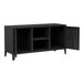 Mesa de Tele Kotka con 2 puertas acero 113 Mesa de Tele Kotka con 2 puertas acero 113 Negro