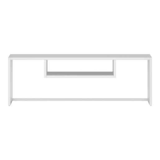 Mobiliário de sala de estar Isokyrö estilo industrial metal 120x40x40cm - Branco en.casa