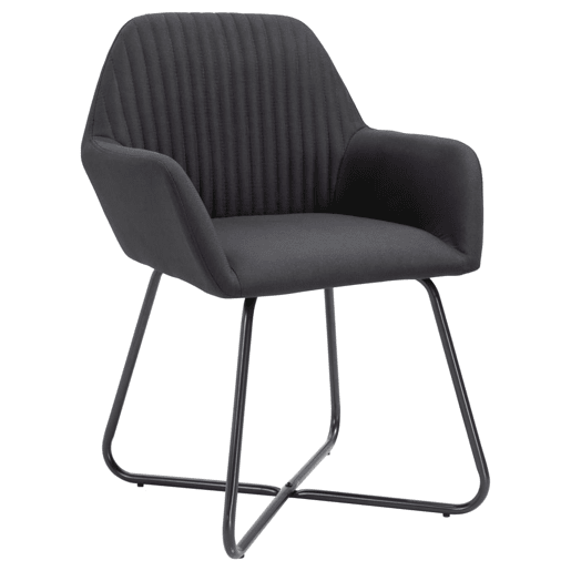 vidaXL Cadeiras de jantar 6 pcs tecido preto vidaXL Cadeiras de jantar 6 pcs tecido preto
