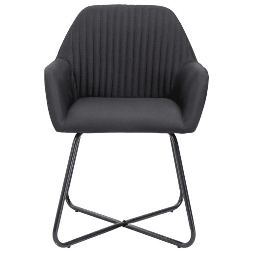 vidaXL Cadeiras de jantar 6 pcs tecido preto vidaXL Cadeiras de jantar 6 pcs tecido preto