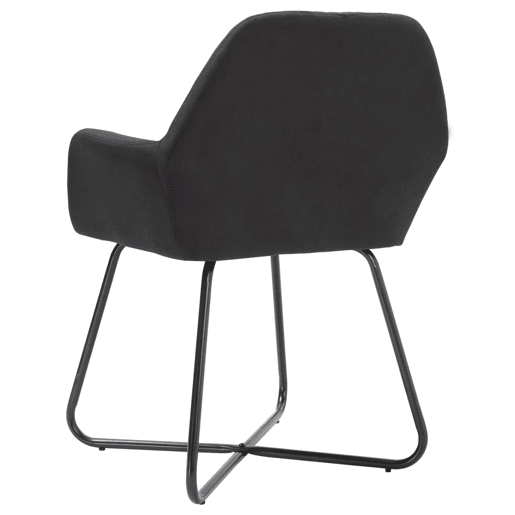 vidaXL Cadeiras de jantar 6 pcs tecido preto vidaXL Cadeiras de jantar 6 pcs tecido preto