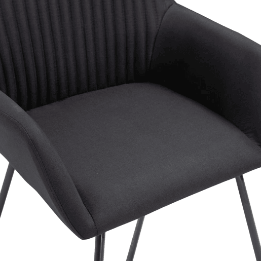 vidaXL Cadeiras de jantar 6 pcs tecido preto vidaXL Cadeiras de jantar 6 pcs tecido preto