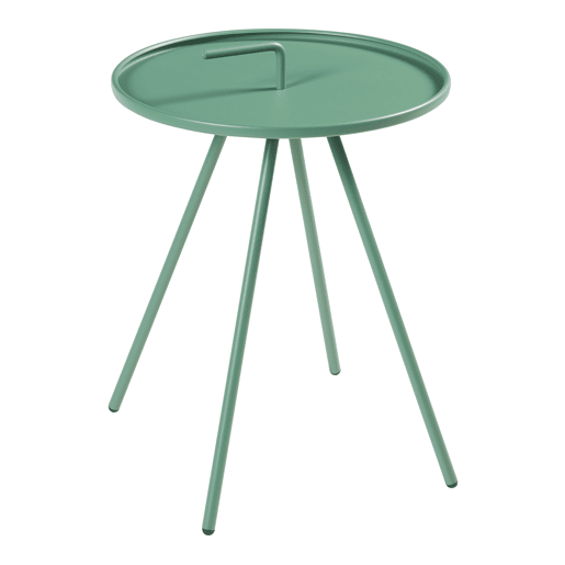 Mesa de terraço Fosen redonda com pega em aço - Verde en.casa