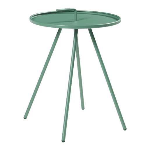 Mesa de terraço Fosen redonda com pega em aço - Verde en.casa