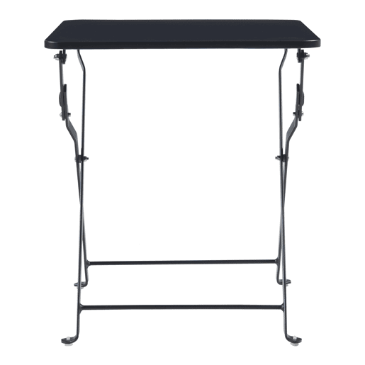 Mesa dobrável Vegårshei aço 45x40x40 cm - Preto en.casa