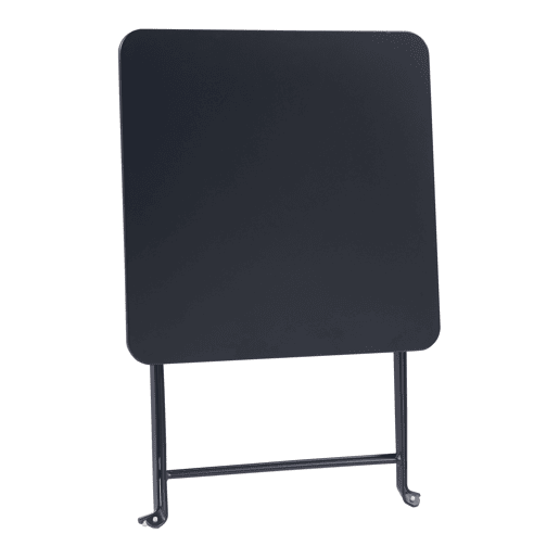 Mesa dobrável Vegårshei aço 45x40x40 cm - Preto en.casa