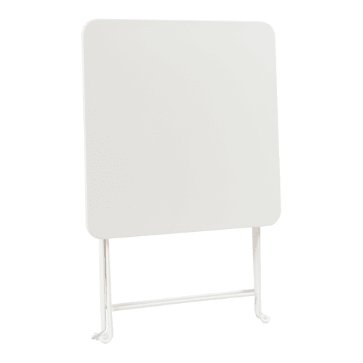Mesa dobrável Vegårshei aço 45x40x40 cm - Branco en.casa