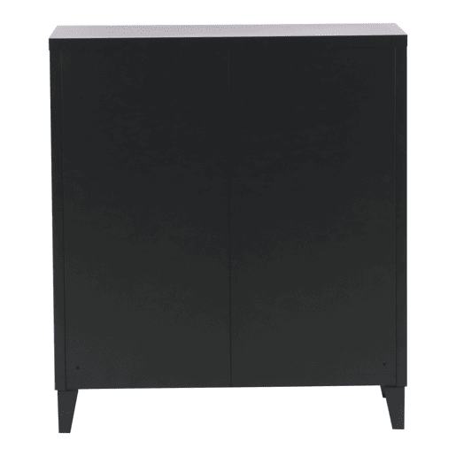Armário de escritório Oripää com prateleira de aço ajustável 90x80x33cm - Preto en.casa