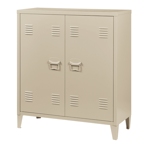 Armário de escritório Oripää com prateleira de aço regulável 90x80x33cm - Camel en.casa