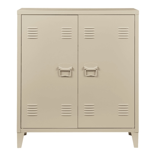 Armário de escritório Oripää com prateleira de aço regulável 90x80x33cm - Camel en.casa
