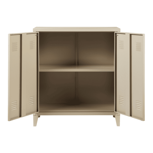 Armário de escritório Oripää com prateleira de aço regulável 90x80x33cm - Camel en.casa