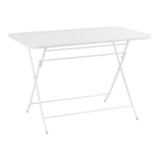 Mesa rebatÃvel Sande retangular - Branco en.casa Mesa rebatÃvel Sande retangular - Branco en.casa