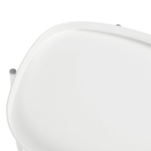 Mesa de jardim Sandefjord aço 53x46x46cm - Branco en.casa