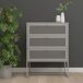 Cajonera Sund con 3 cajones acero Cajonera Sund con 3 cajones acero Gris