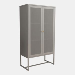 Armário de arquivo Sund 2 prateleiras aço 150x80x40cm - Cinzento en.casa