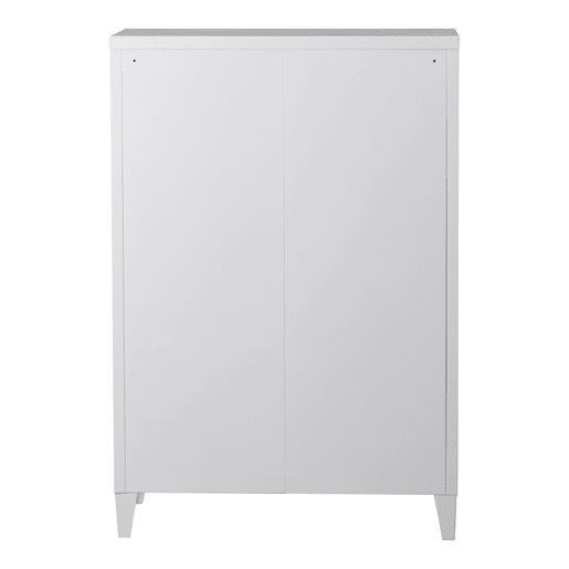 Armário de escritório Oripää com 2 prateleiras de aço ajustáveis 110x75x33 cm - Branco en.casa