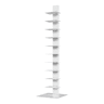 Estante Eksjö com 10 prateleiras em aço 150x39x39 cm - Branco mate en.casa.