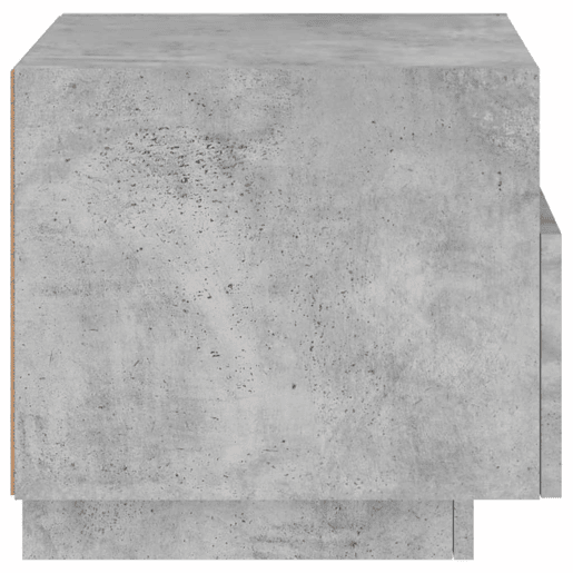 vidaXL Mesa de cabeceira com luzes LED 40x39x37 cm cinzento-cimento vidaXL Mesa de cabeceira com luzes LED 40x39x37 cm cinzento-cimento