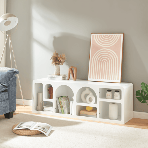 Suporte para TV Vågå MDF 140x40x48 cm - Branco en.casa