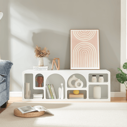 Suporte para TV Vågå MDF 140x40x48 cm - Branco en.casa