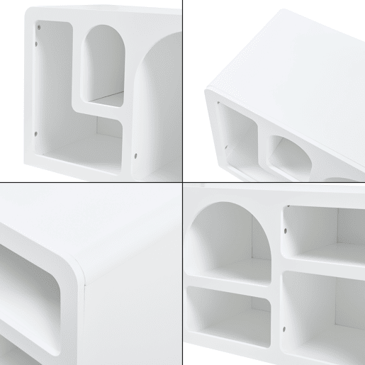 Suporte para TV Vågå MDF 140x40x48 cm - Branco en.casa