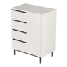Cómoda Vesanto com 4 gavetas - 95x75x44,5cm - Branco en.casa.
