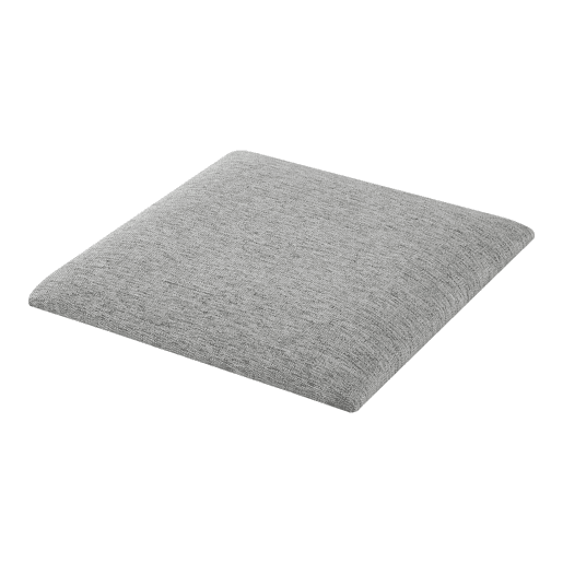 Conjunto de 4 painéis de parede acolchoados Carpino têxtil 30x30cm - Cinzento claro neu.haus