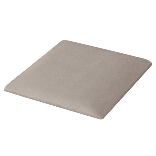 Conjunto de 4 painéis de parede acolchoados Carpino veludo 30x30cm - Cinzento claro neu.haus