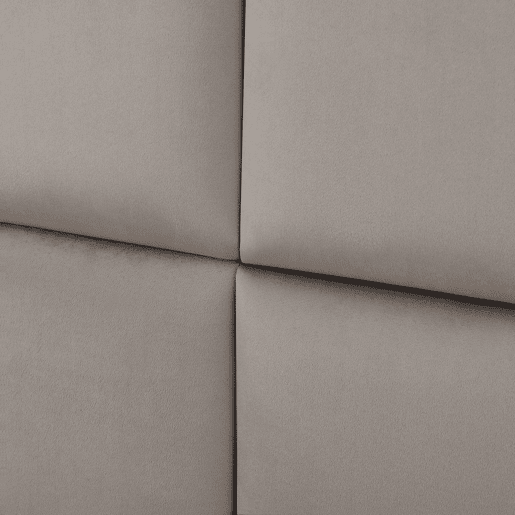Conjunto de 4 painéis de parede acolchoados Carpino veludo 30x30cm - Cinzento claro neu.haus