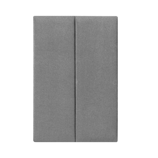 Conjunto de 2 painéis de parede acolchoados Carpino têxtil 90x30cm - Cinzento claro neu.haus