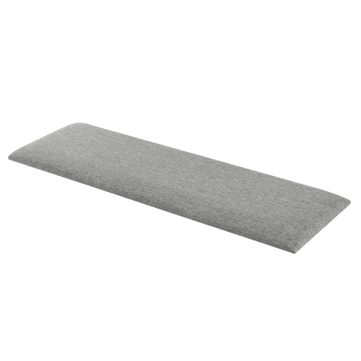 Conjunto de 2 painéis de parede acolchoados Carpino têxtil 90x30cm - Cinzento claro neu.haus