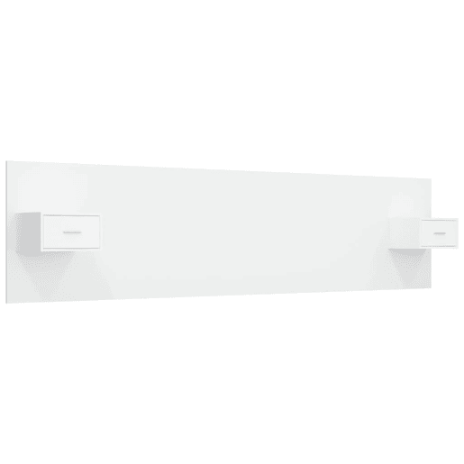 vidaXL Cabeceira cama + armários madeira processada branco vidaXL Cabeceira cama + armários madeira processada branco