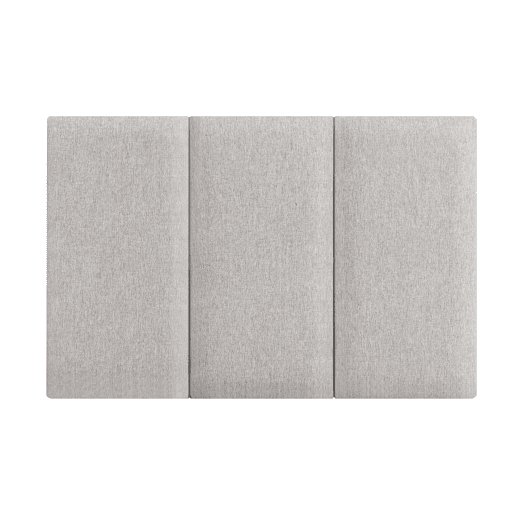 Conjunto de 3 painéis de parede acolchoados Carpino têxtil 60x30cm - Cinzento neu.haus
