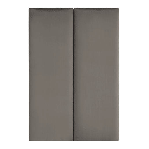 Conjunto de 2 painéis de parede acolchoados Carpino veludo 90x30cm - Cinzento escuro neu.haus
