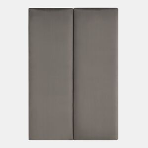 Conjunto de 2 painéis de parede acolchoados Carpino veludo 90x30cm - Cinzento escuro neu.haus