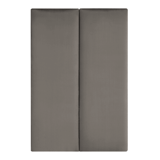 Conjunto de 2 painéis de parede acolchoados Carpino veludo 90x30cm - Cinzento escuro neu.haus
