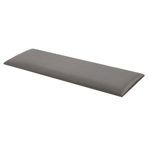 Conjunto de 2 painéis de parede acolchoados Carpino veludo 90x30cm - Cinzento escuro neu.haus