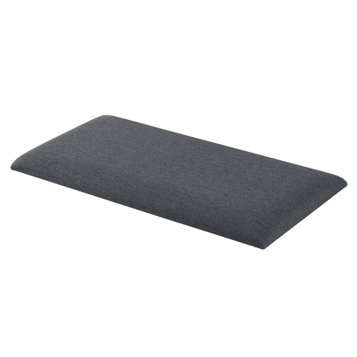 Conjunto de 3 painéis de parede acolchoados Carpino têxtil 60x30cm - Cinzento escuro neu.haus