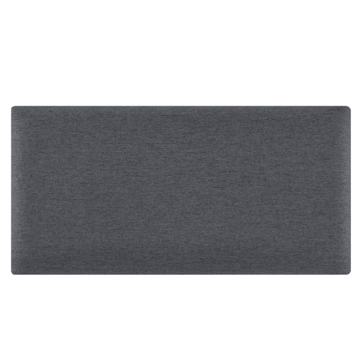 Conjunto de 3 painéis de parede acolchoados Carpino têxtil 60x30cm - Cinzento escuro neu.haus