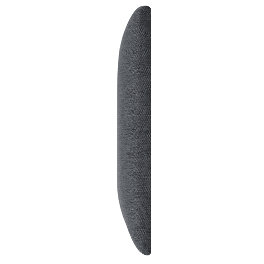 Conjunto de 3 painéis de parede acolchoados Carpino têxtil 60x30cm - Cinzento escuro neu.haus