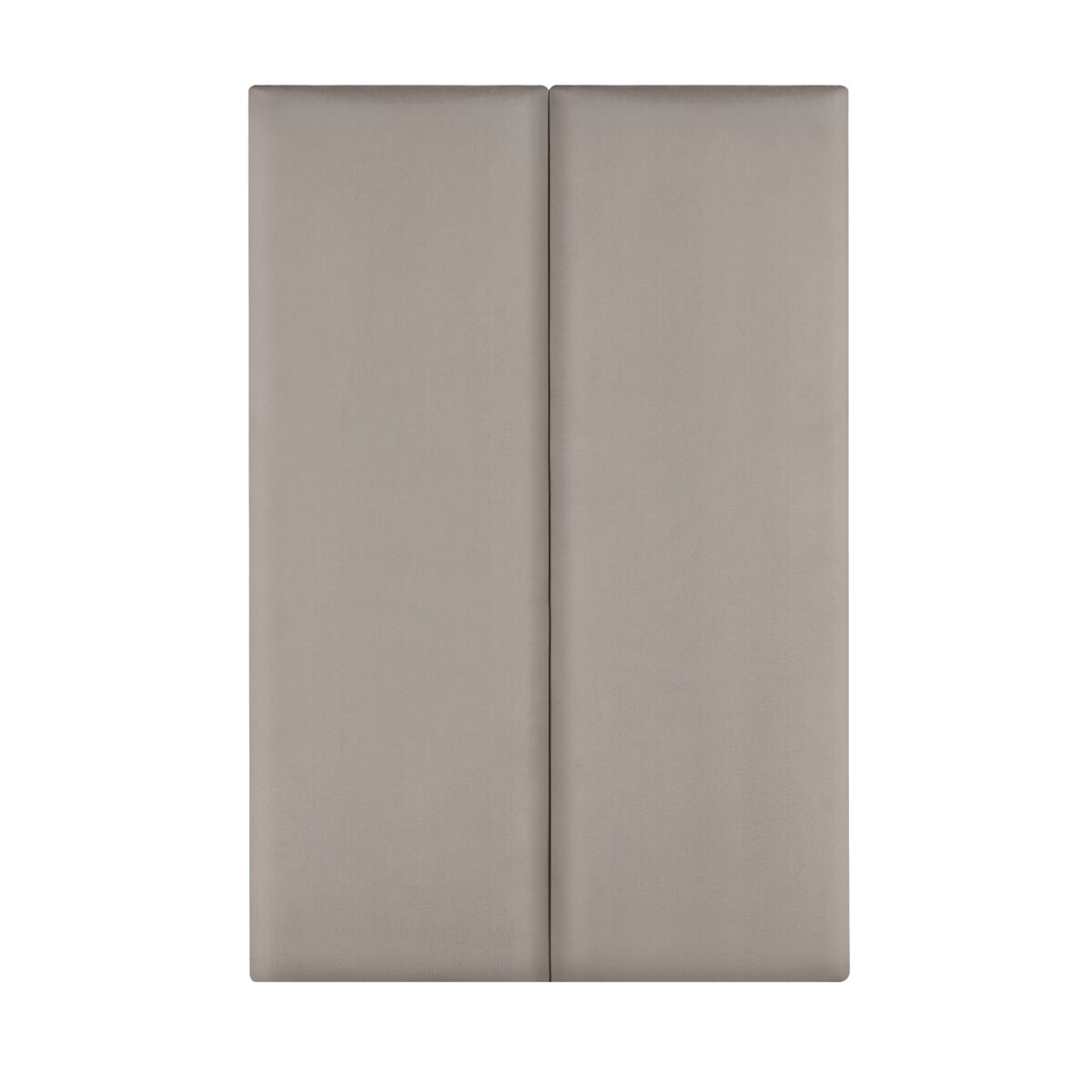 Set de 2 paneles de pared acolchados Carpino terciopelo 30 Gris Claro