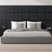 Set de 4 paneles de pared acolchados Carpino textil 30 Set de 4 paneles de pared acolchados Carpino textil 30 Negro