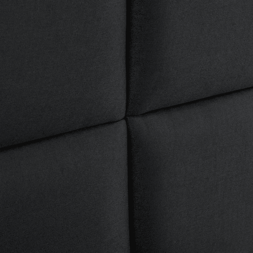Conjunto de 4 painéis de parede acolchoados Carpino têxtil 30x30cm - Preto neu.haus