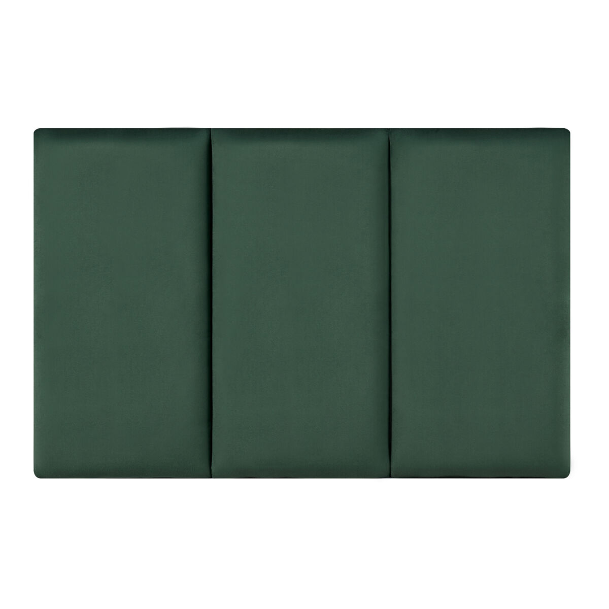 Set de 3 paneles de pared acolchados carpino terciopelo 60x30cm - verde oscuro [neu.haus]