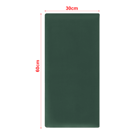 Conjunto de 3 painéis de parede acolchoados Carpino veludo 60x30cm - Verde escuro neu.haus
