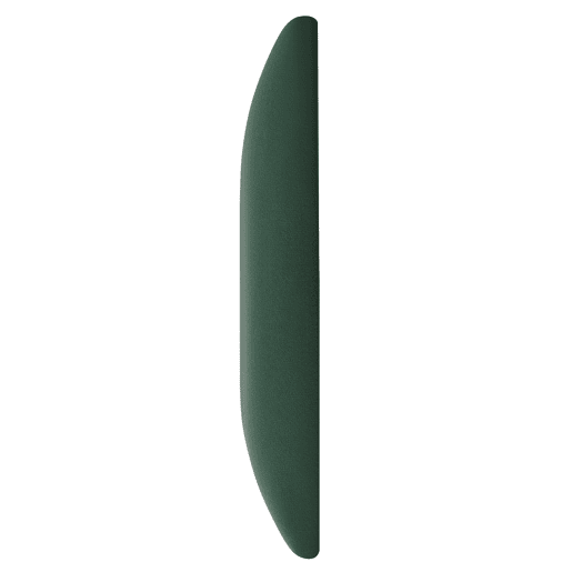 Conjunto de 3 painéis de parede acolchoados Carpino veludo 60x30cm - Verde escuro neu.haus