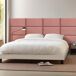 Set de 3 paneles de pared acolchados Carpino terciopelo 30 Set de 3 paneles de pared acolchados Carpino terciopelo 30 Rosa