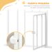 Barrera de Seguridad Acero PawHut Barrera de Seguridad Acero PawHut Blanco